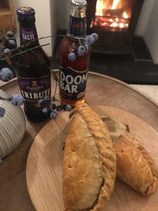 Cornish Pasty and local beer